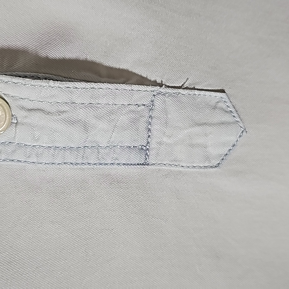 Per Se women's pop over Henley style shirt. Size medium. Long sleeves. White. - Picture 5 of 9